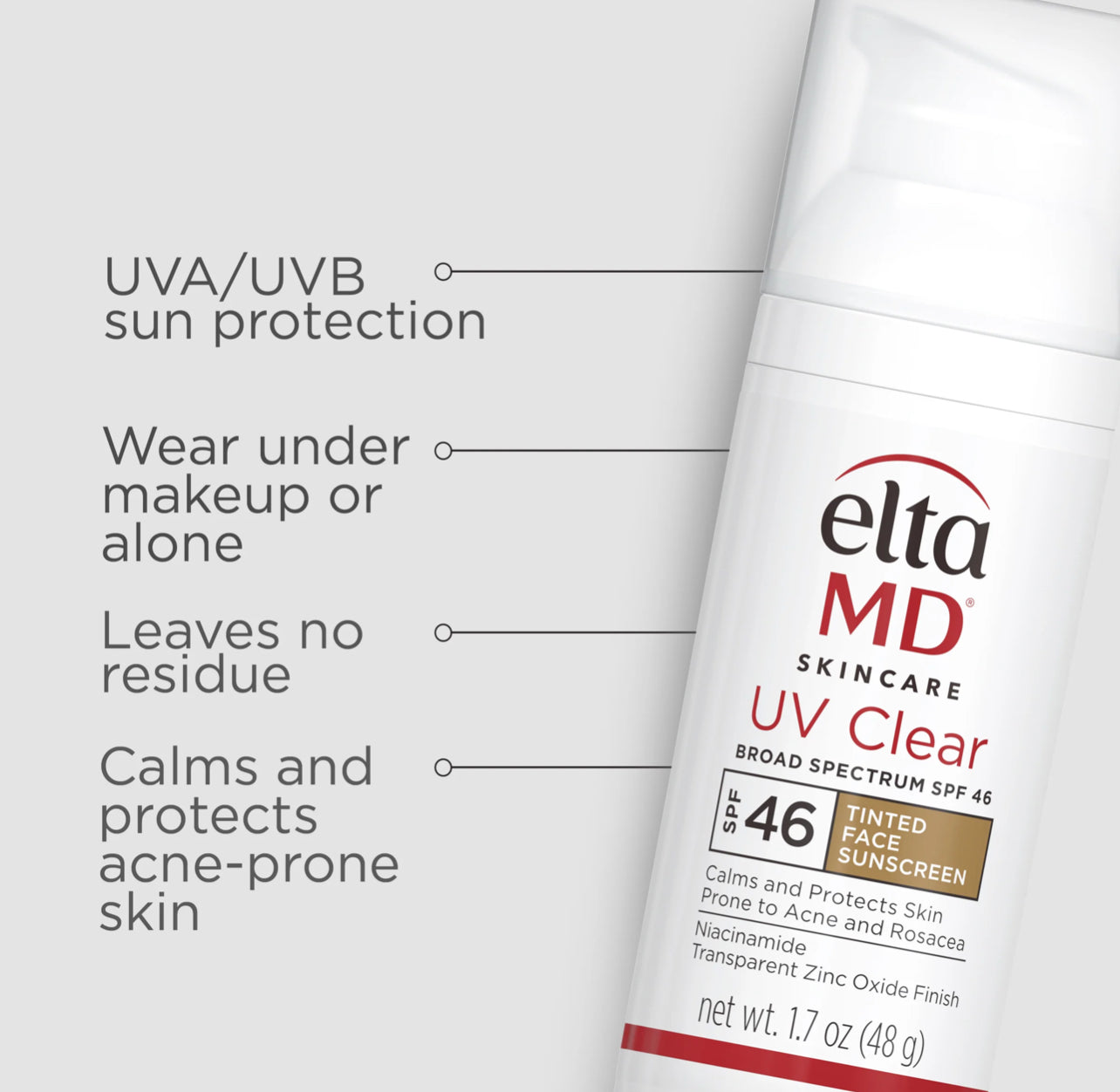 EltaMD UV Clear Tinted Broad-Spectrum SPF 46