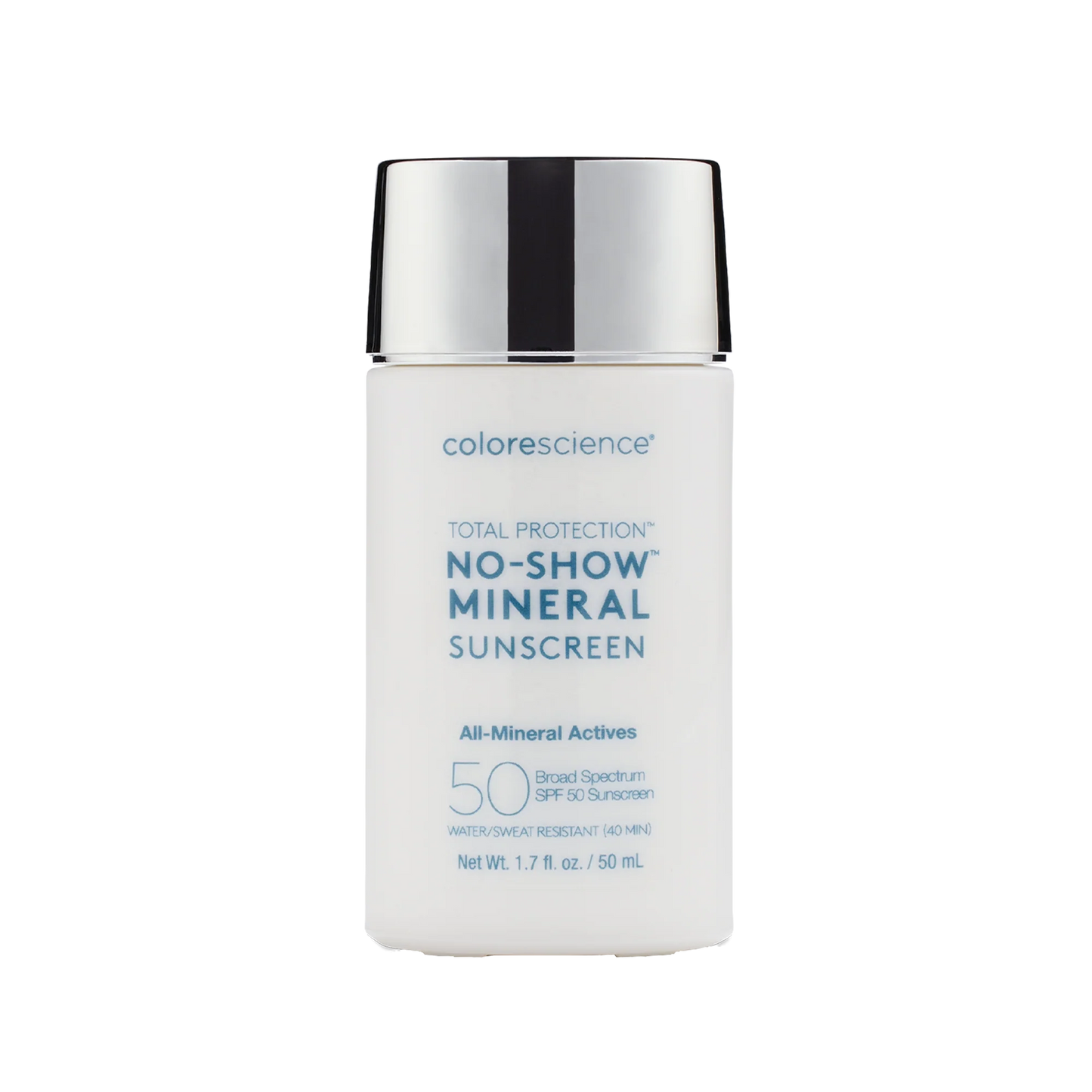 new
COMPLETELY SHEER, WHITE CAST-FREE SPF
Total Protection® No-Show™ Mineral Sunscreen SPF 50