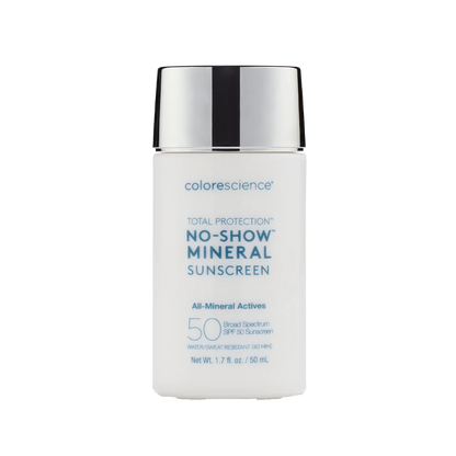new
COMPLETELY SHEER, WHITE CAST-FREE SPF
Total Protection® No-Show™ Mineral Sunscreen SPF 50