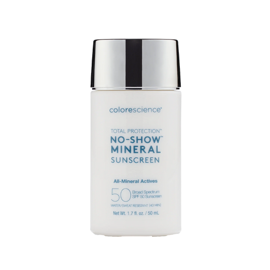 new
COMPLETELY SHEER, WHITE CAST-FREE SPF
Total Protection® No-Show™ Mineral Sunscreen SPF 50