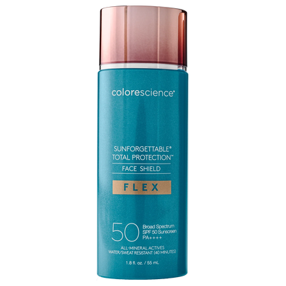 award winner
LIQUID FORMULA
Sunforgettable® Total Protection® Face Shield Flex SPF 50